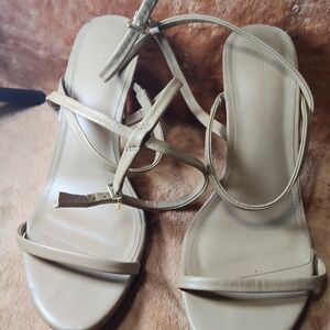 Express Taupe Strappy Sandals